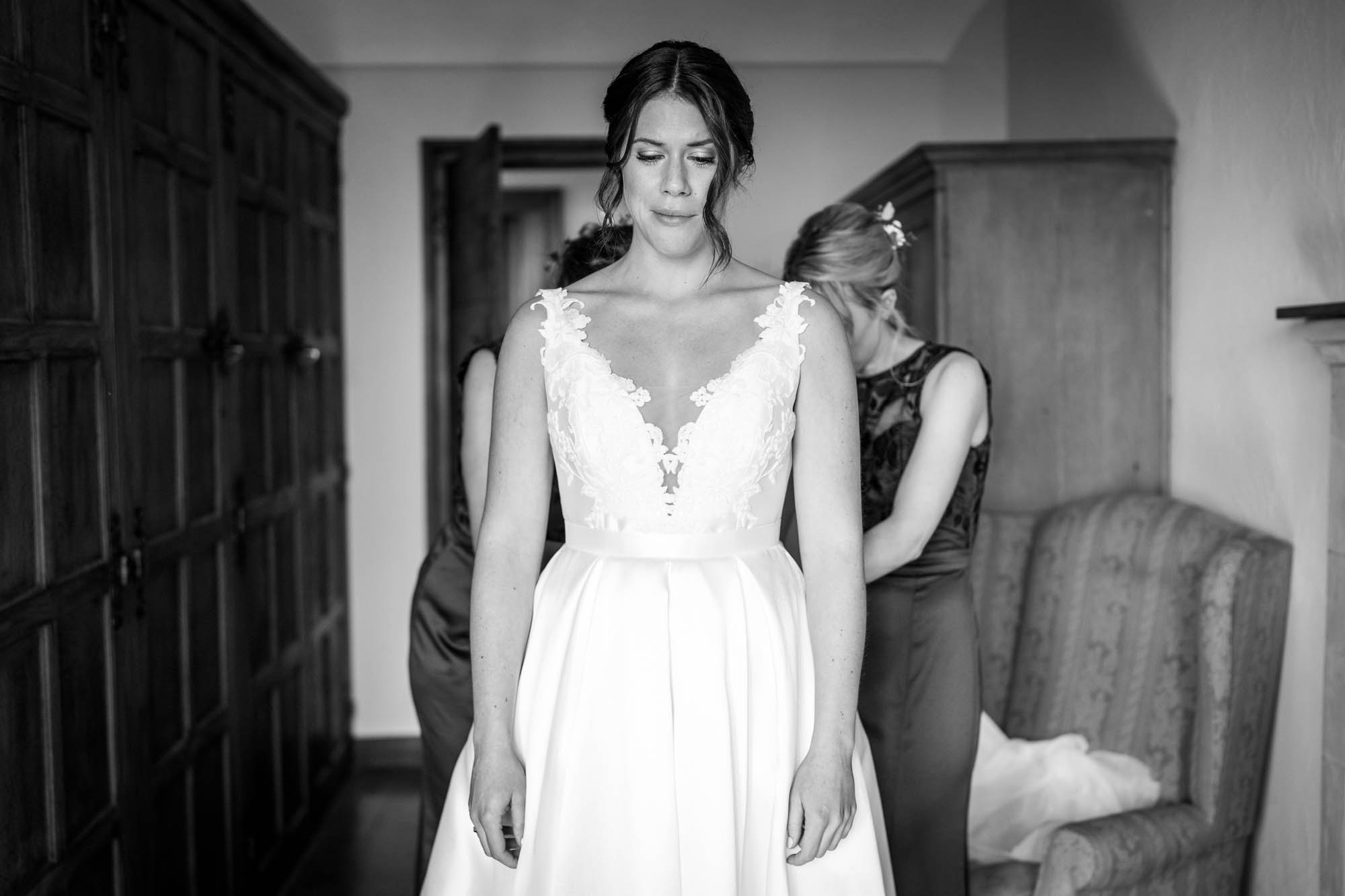 Lizzy and Rich getting married at Lympne Castle in Kent, captured by Benjamin Toms Photography