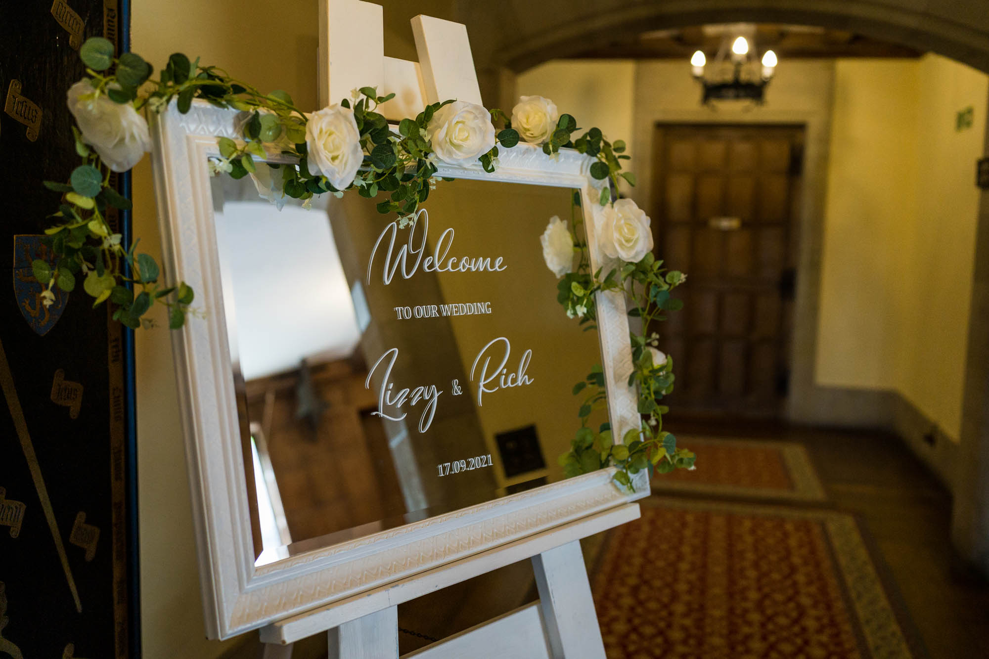 Lizzy and Rich getting married at Lympne Castle in Kent, captured by Benjamin Toms Photography