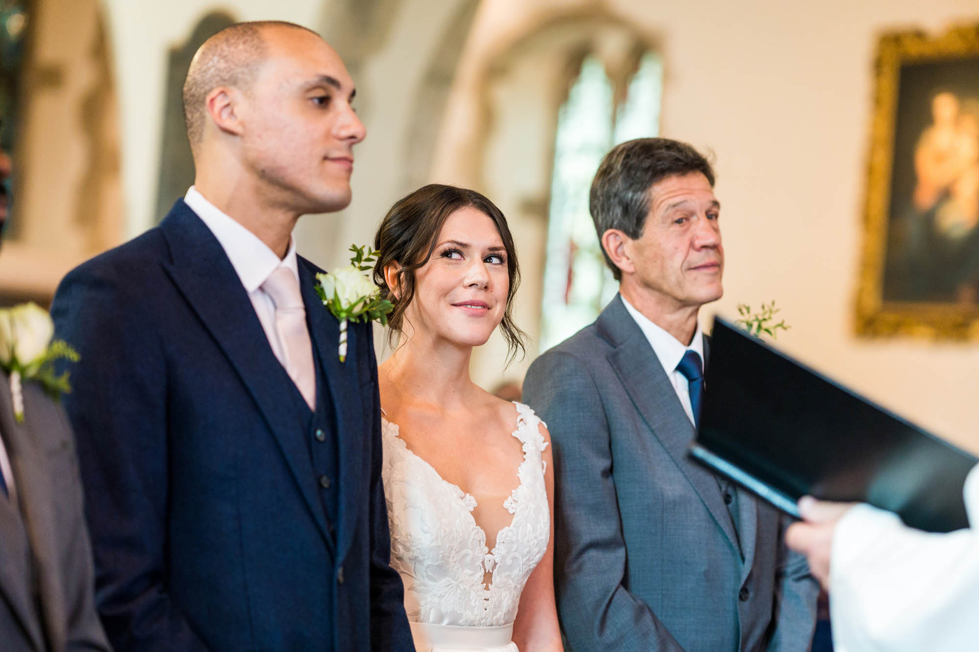 Lizzy and Rich getting married at Lympne Castle in Kent, captured by Benjamin Toms Photography