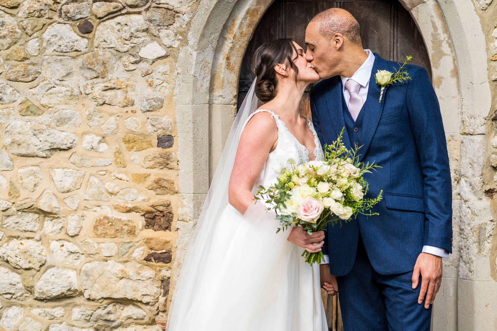 Lizzy and Rich getting married at Lympne Castle in Kent, captured by Benjamin Toms Photography