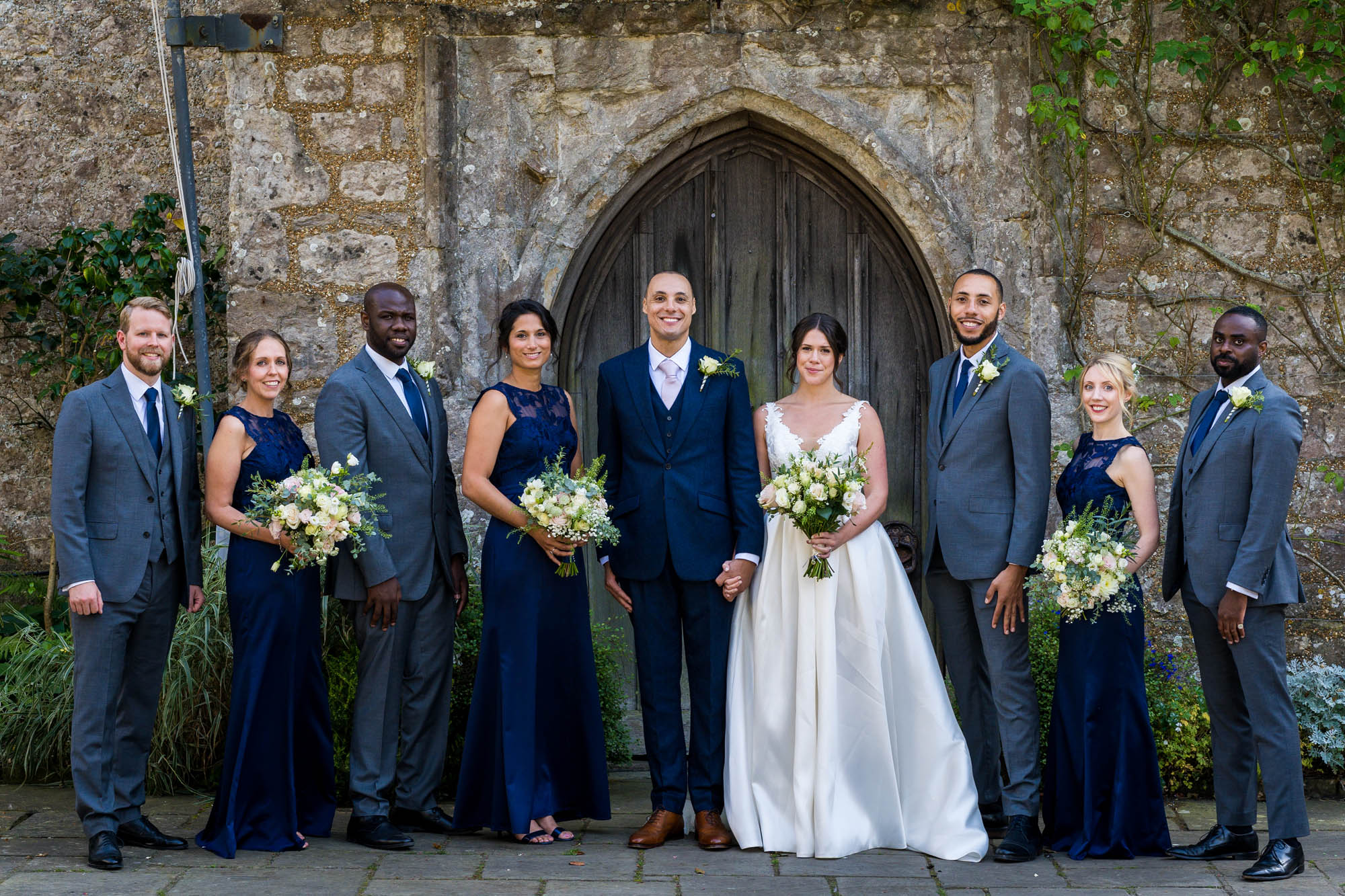 Lizzy and Rich getting married at Lympne Castle in Kent, captured by Benjamin Toms Photography