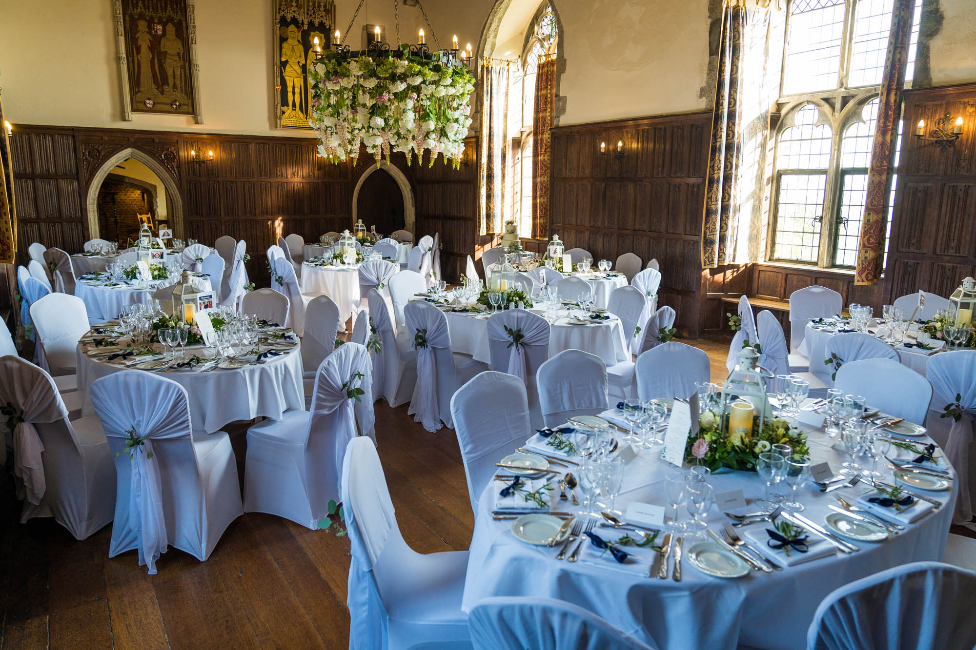 Lizzy and Rich getting married at Lympne Castle in Kent, captured by Benjamin Toms Photography