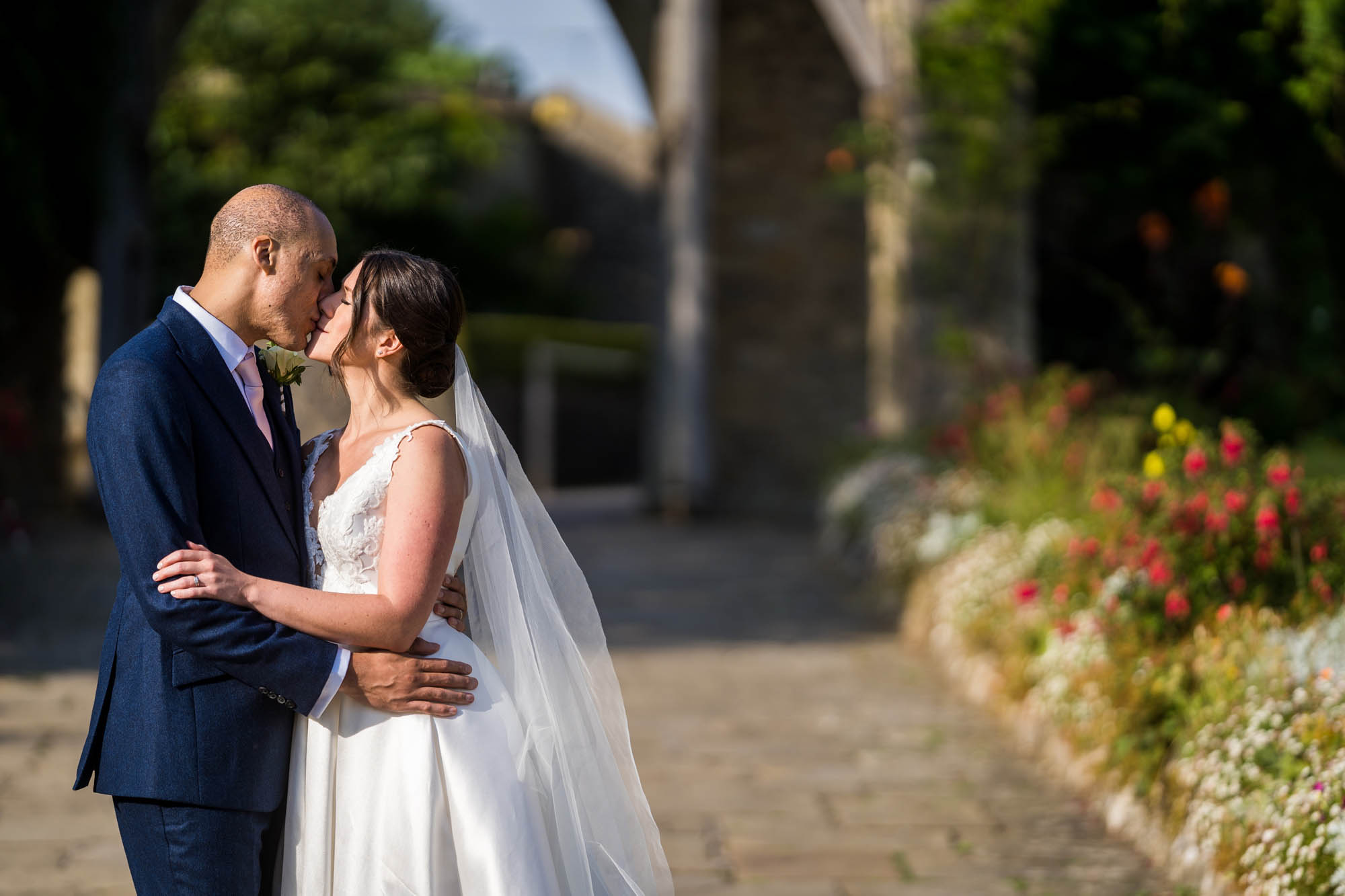 Lizzy and Rich getting married at Lympne Castle in Kent, captured by Benjamin Toms Photography