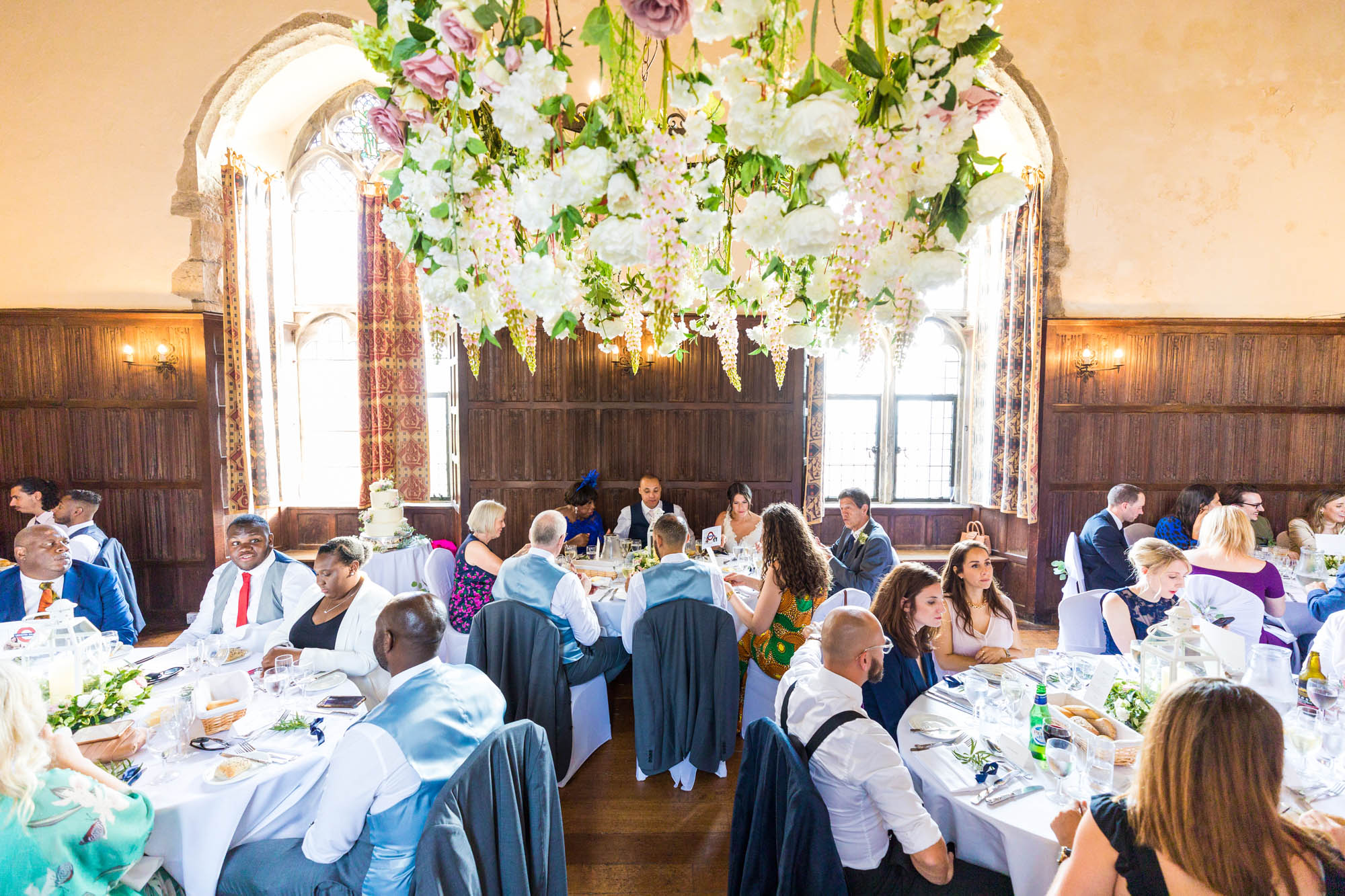 Lizzy and Rich getting married at Lympne Castle in Kent, captured by Benjamin Toms Photography