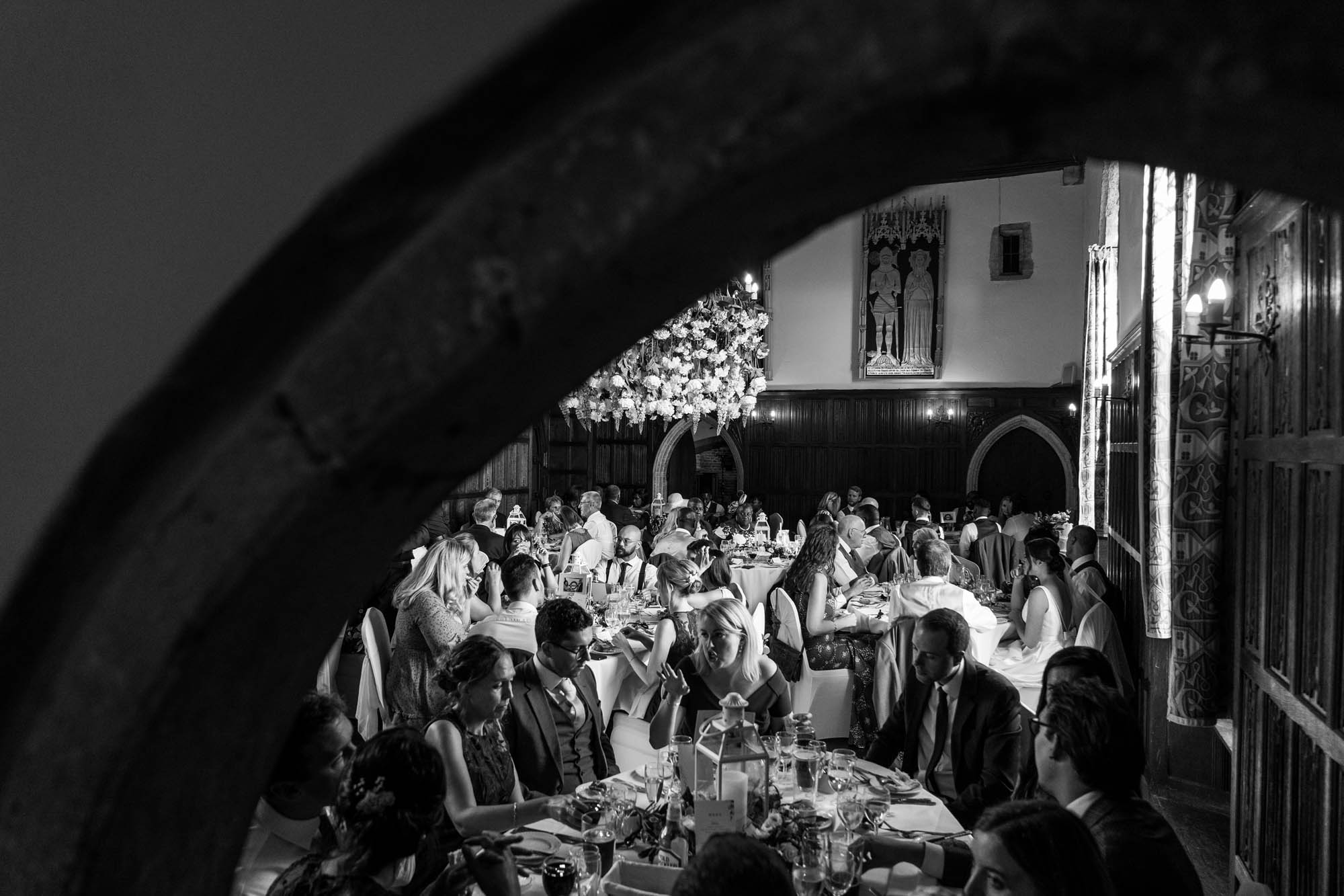 Lizzy and Rich getting married at Lympne Castle in Kent, captured by Benjamin Toms Photography