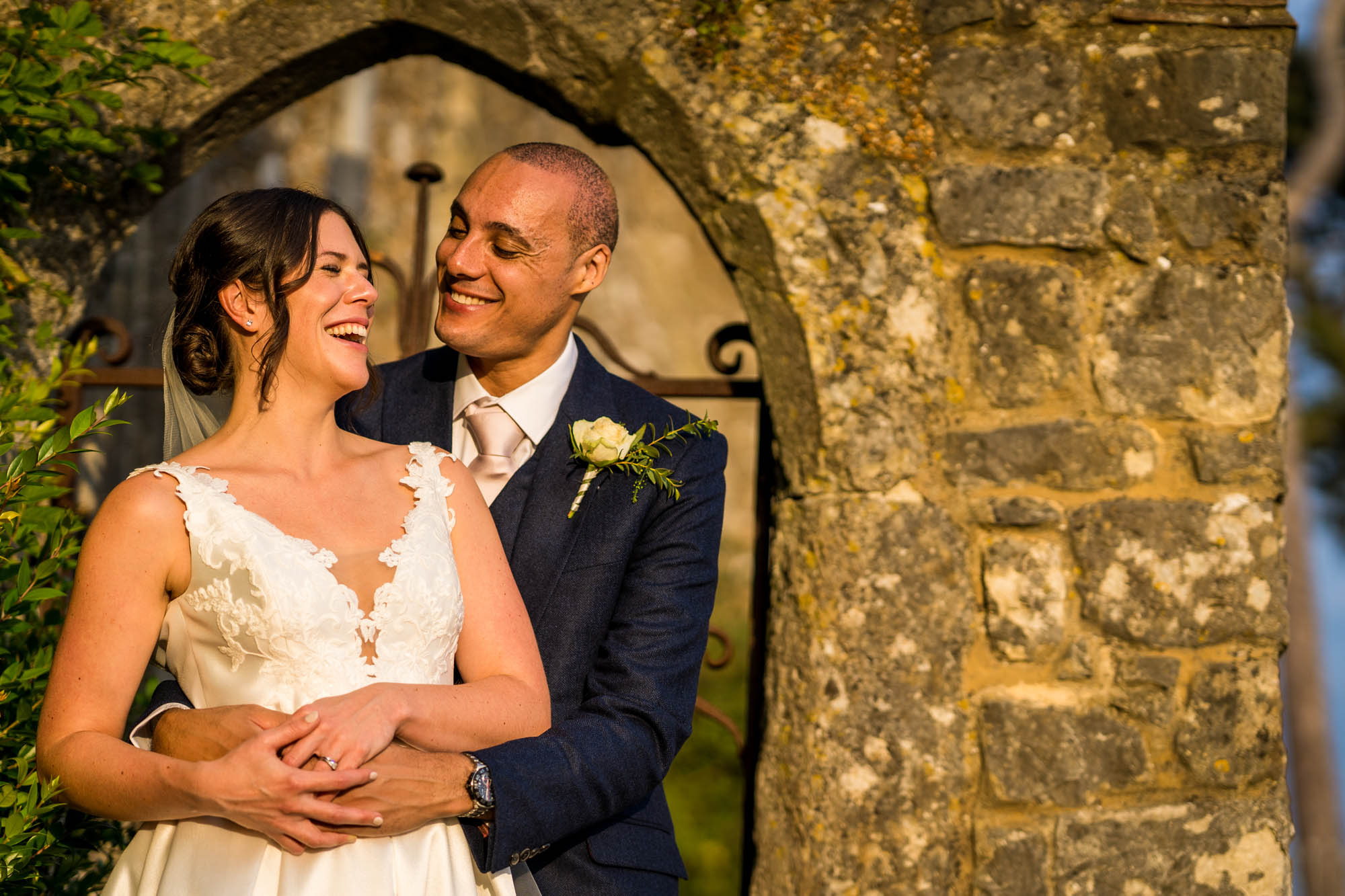 Lizzy and Rich getting married at Lympne Castle in Kent, captured by Benjamin Toms Photography