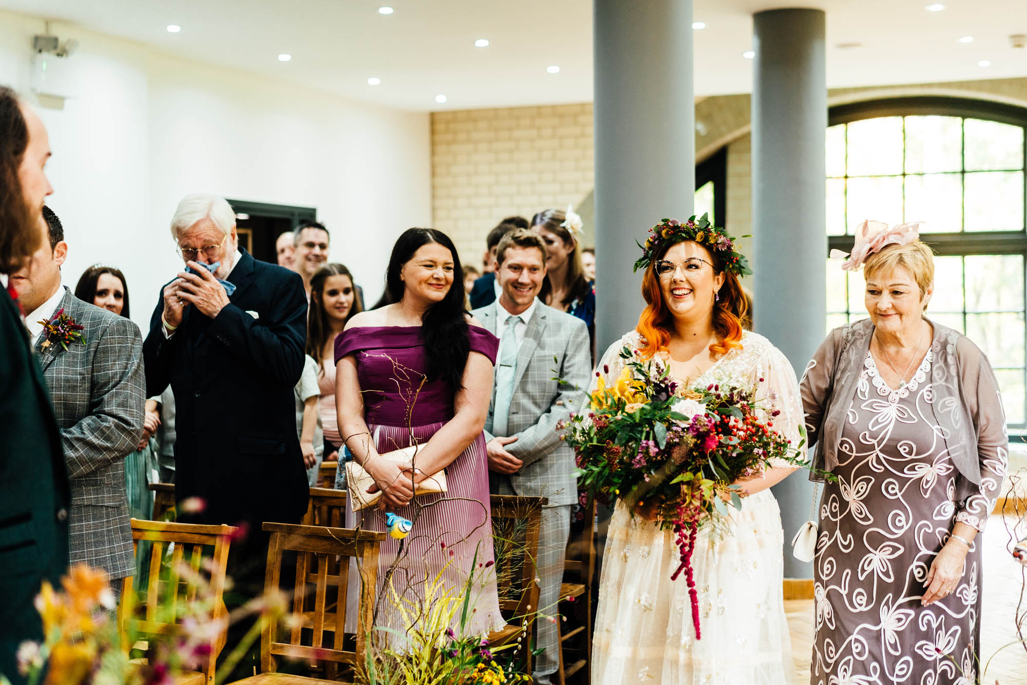 Naomi and Chris's alternative autumn wedding by Hannah Hall Photography