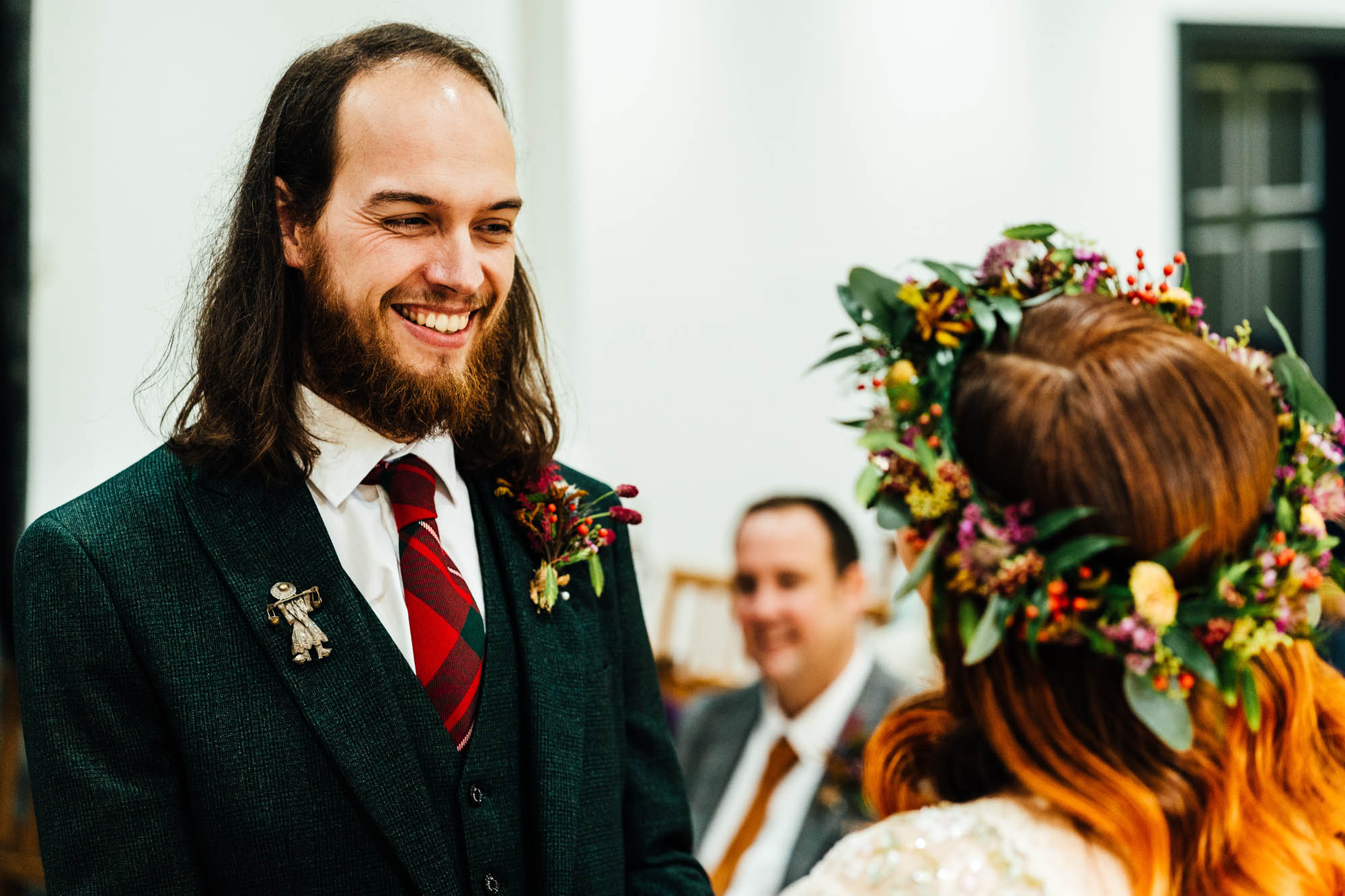 Naomi and Chris's alternative autumn wedding by Hannah Hall Photography