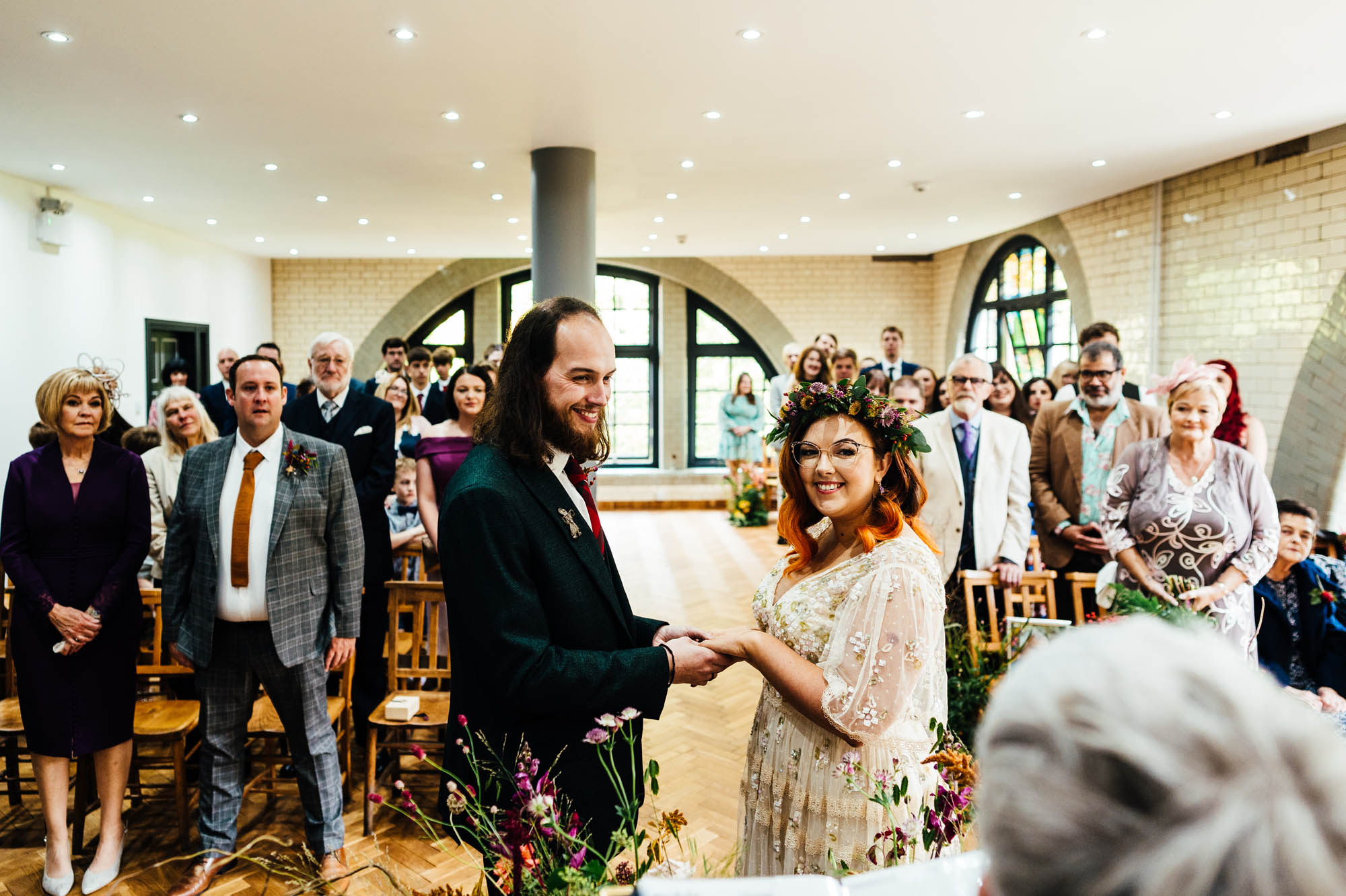 Naomi and Chris's alternative autumn wedding by Hannah Hall Photography