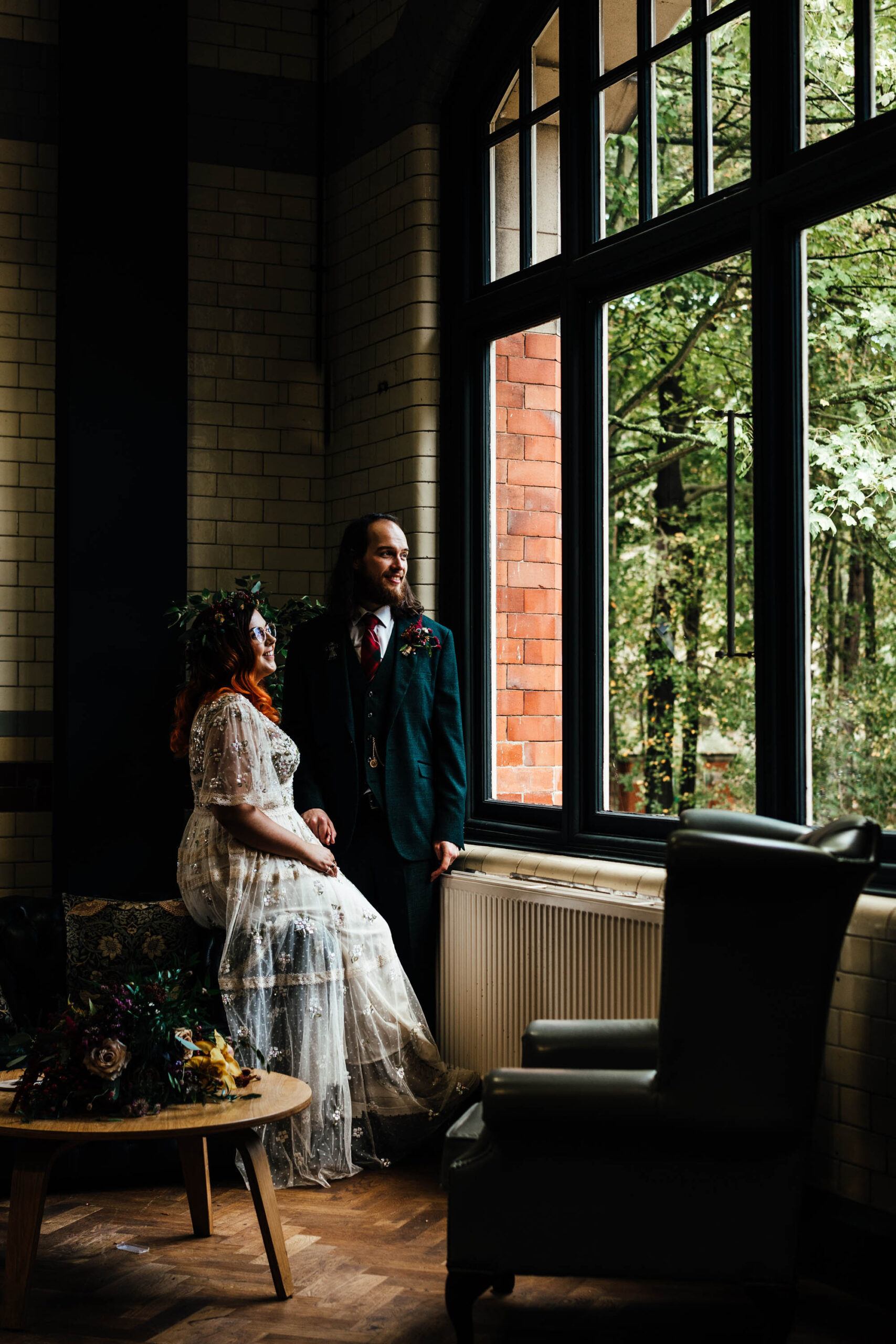 Naomi and Chris's alternative autumn wedding by Hannah Hall Photography