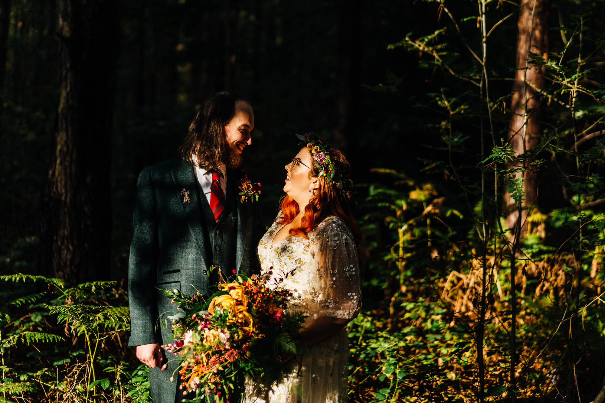 Naomi and Chris's alternative autumn wedding by Hannah Hall Photography