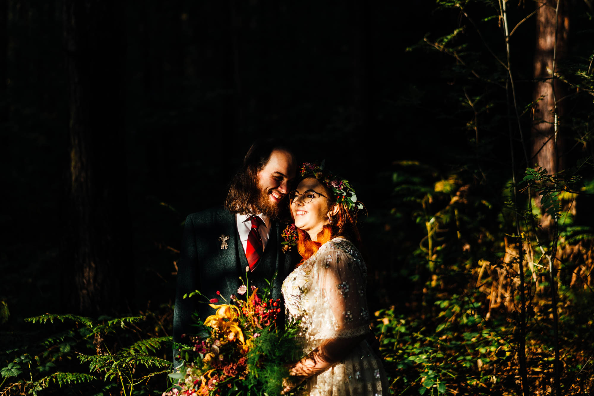 Naomi and Chris's alternative autumn wedding by Hannah Hall Photography