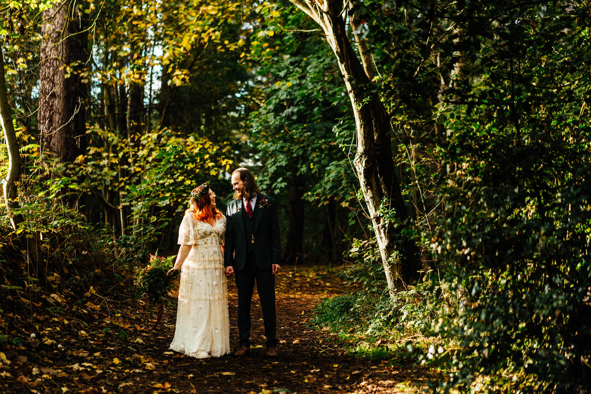 Naomi and Chris's alternative autumn wedding by Hannah Hall Photography