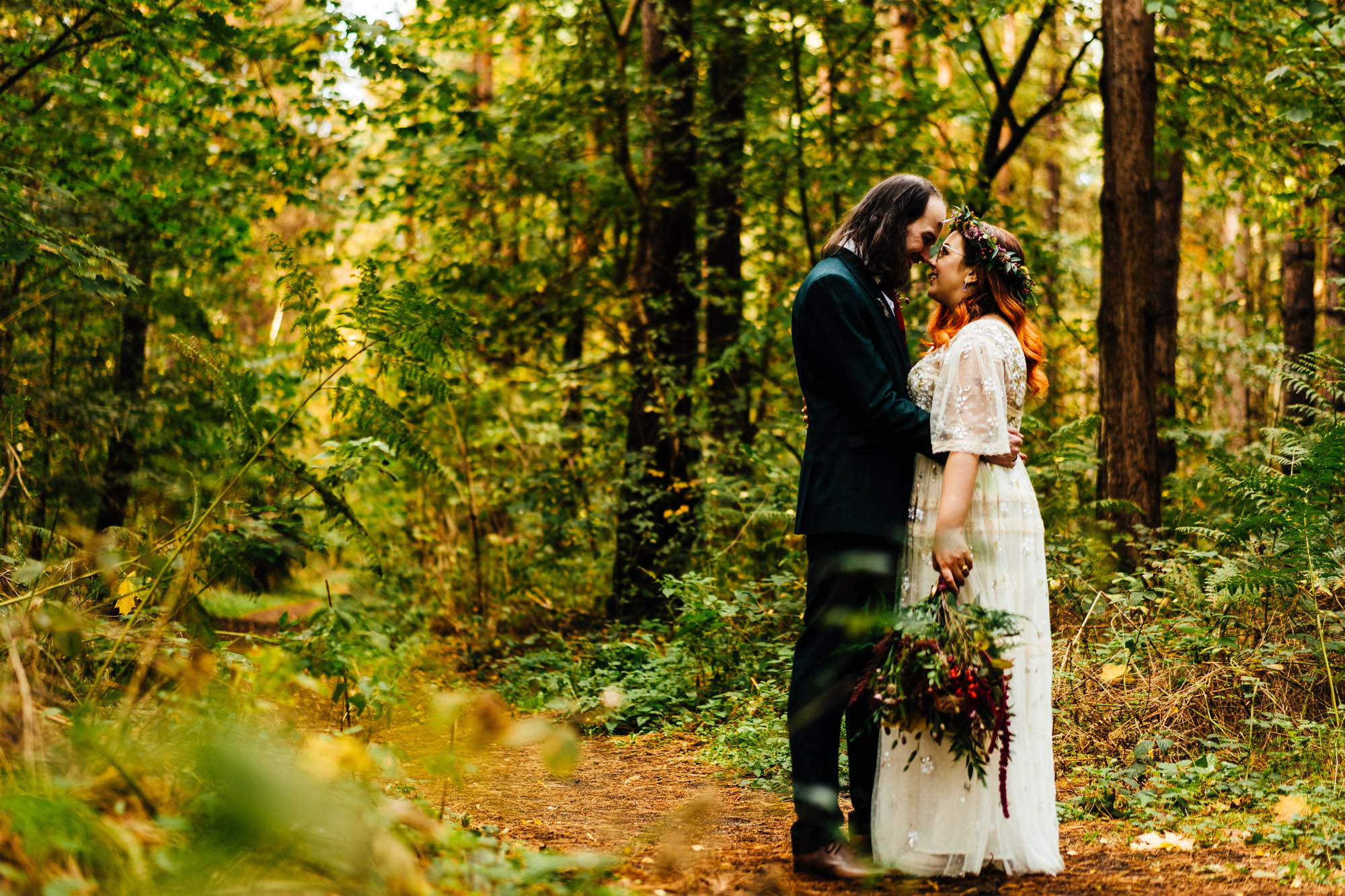 Naomi and Chris's alternative autumn wedding by Hannah Hall Photography